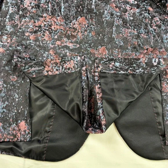 Jos. A. Bank Mens 40R Slim Fit Jacquard Floral Dinner Jacket Pink Pink Blue - Picture 10 of 12